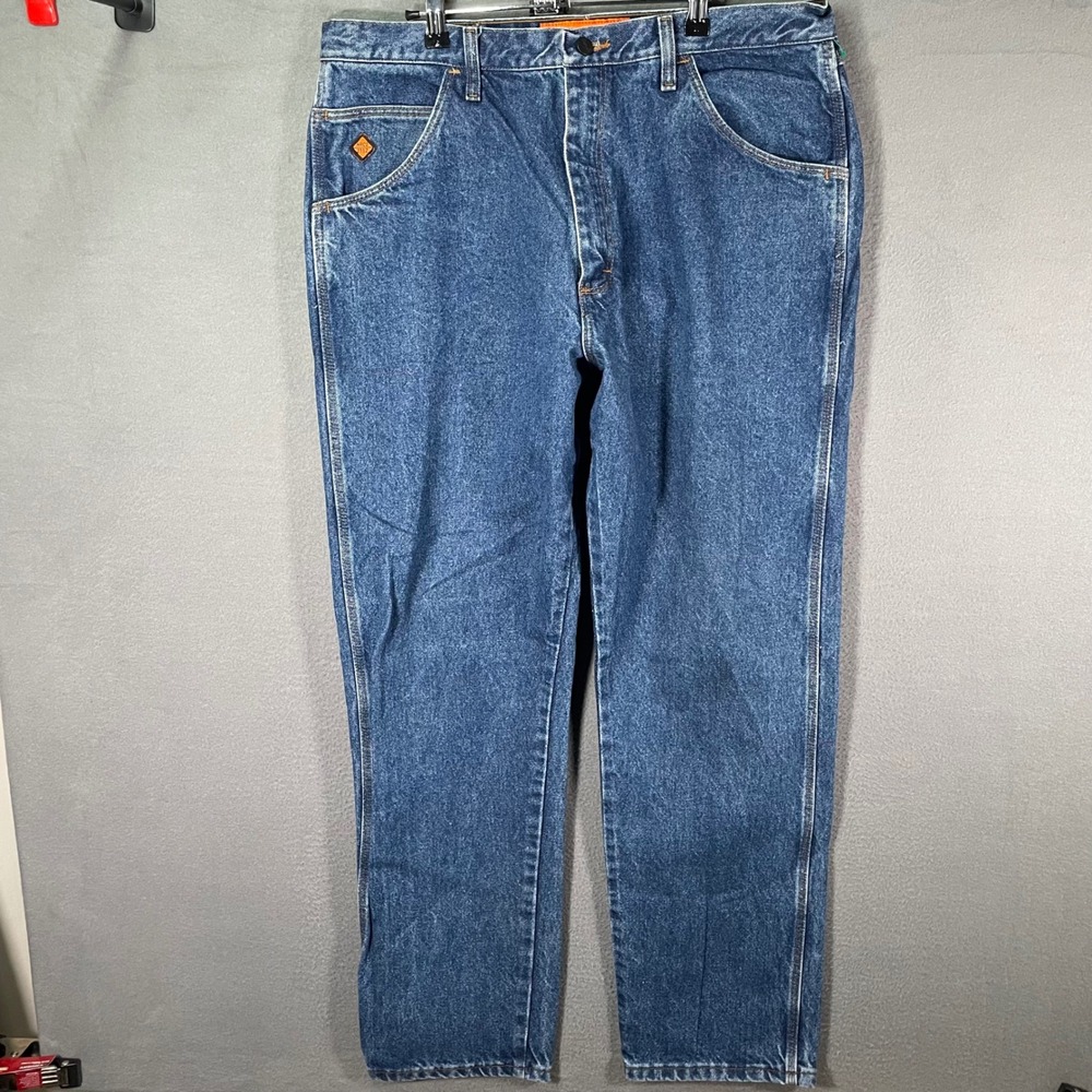 Wrangler‎ Riggs FR Jeans Mens 38x34 Flame Resistant Workwear Denim Pants